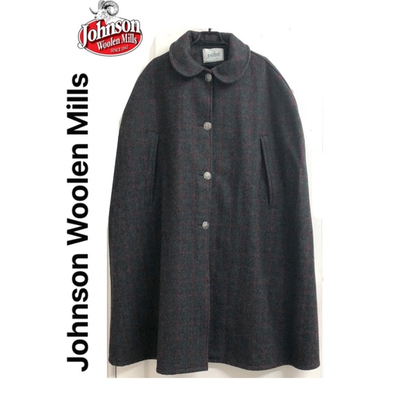 Johnson Woolen Jackets & Blazers - Johnson Woolen Mills Plaid Cape  Vintage